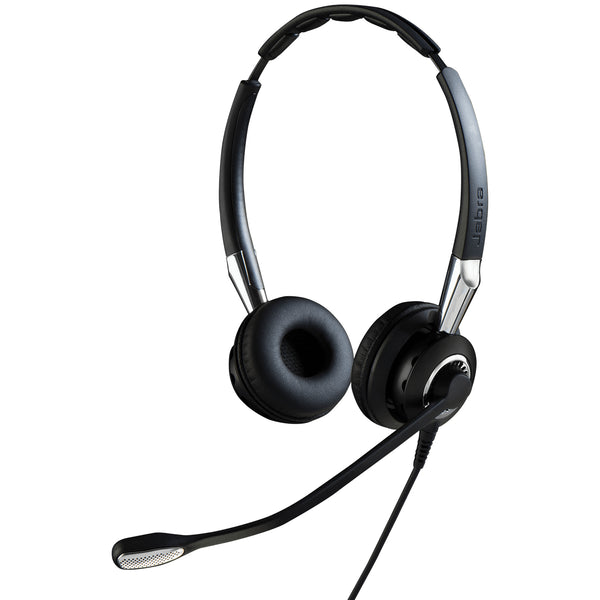 Jabra BIZ 2400 II Headset Ledningsført Kontor/Callcenter Sort, Sølv