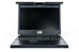 Vertiv Avocent LRA185KMM8D-205 rack-konsol 48,3 cm (19") 1366 x 768 pixel Plast, Stål Sort 1U