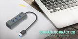 i-tec Metal U3HUBMETAL403 interface hub USB 3.2 Gen 1 (3.1 Gen 1) Type-A 5000 Mbit/s Grå