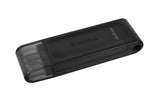 Kingston Technology DataTraveler 70 USB-nøgle USB Type-C 3.2 Gen 1 (3.1 Gen 1) Sort