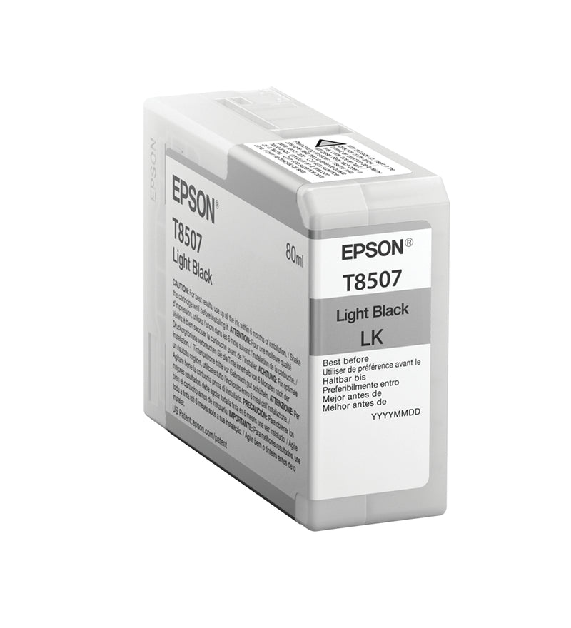 Epson T850700 blækpatron 1 stk Original Lys sort