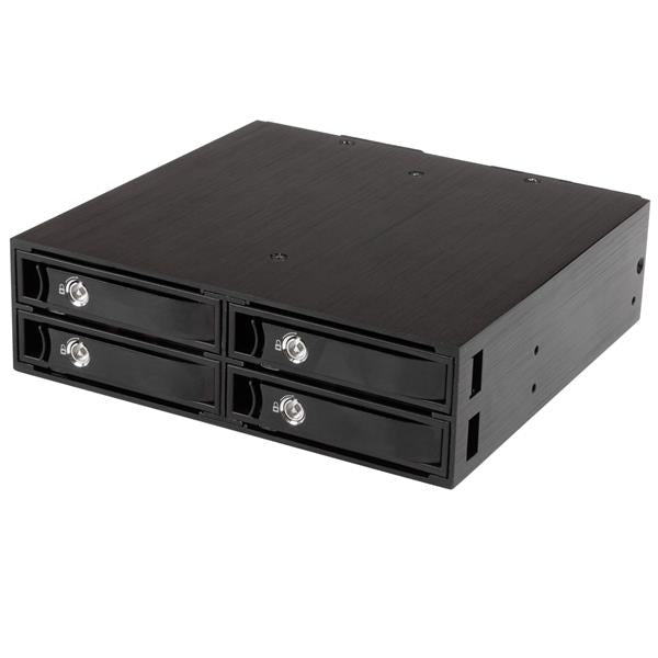 StarTech.com SATSASBP425 drive bay panel 13,3 cm (5.25") Opbevaring drev bakke Sort