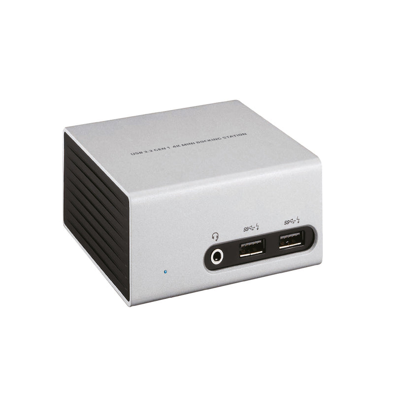 CLUB3D CSV-3104D dockingstation Ledningsført USB 3.2 Gen 1 (3.1 Gen 1) Type-A Sort, Sølv