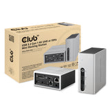 CLUB3D CSV-3104D dockingstation Ledningsført USB 3.2 Gen 1 (3.1 Gen 1) Type-A Sort, Sølv