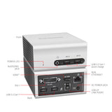 CLUB3D CSV-3104D dockingstation Ledningsført USB 3.2 Gen 1 (3.1 Gen 1) Type-A Sort, Sølv