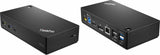 Lenovo ThinkPad USB 3.0 Ultra Dock Ledningsført USB 3.2 Gen 1 (3.1 Gen 1) Type-A Sort