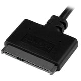 StarTech.com USB312SAT3CB kabel kønsskifter USB 3.1 A SATA 7+15 pin Sort