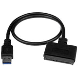 StarTech.com USB312SAT3CB kabel kønsskifter USB 3.1 A SATA 7+15 pin Sort