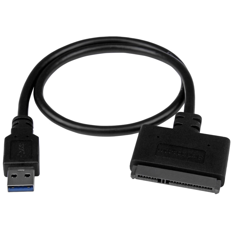 StarTech.com USB312SAT3CB kabel kønsskifter USB 3.1 A SATA 7+15 pin Sort