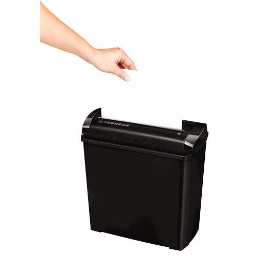 Fellowes P-25S papirmakulator Stribe makulering 22 cm Sort, Grå