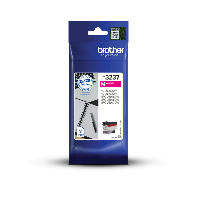 Brother LC3237M blækpatron 1 stk Original Standard udbytte Magenta