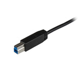 StarTech.com USB31CB1M USB-kabel USB 3.2 Gen 2 (3.1 Gen 2) 1 m USB C USB B Sort