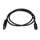 StarTech.com USB31CB1M USB-kabel USB 3.2 Gen 2 (3.1 Gen 2) 1 m USB C USB B Sort