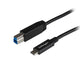 StarTech.com USB31CB1M USB-kabel USB 3.2 Gen 2 (3.1 Gen 2) 1 m USB C USB B Sort
