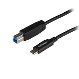 StarTech.com USB31CB1M USB-kabel USB 3.2 Gen 2 (3.1 Gen 2) 1 m USB C USB B Sort