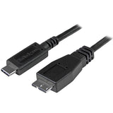 StarTech.com USB31CUB1M USB-kabel USB 3.2 Gen 2 (3.1 Gen 2) 1 m USB C Micro-USB B Sort
