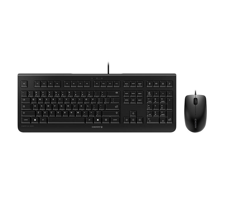 CHERRY DC 2000 tastatur Mus inkluderet Universel USB QWERTY US engelsk Sort