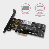 Axagon PCEM2-D interface-kort/adapter Intern M.2, SATA