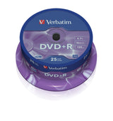 Verbatim DVD+R Matt Silver 4,7 GB 25 stk