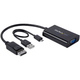 StarTech.com DP2VGAA videokabel adapter 0,184 m Sort