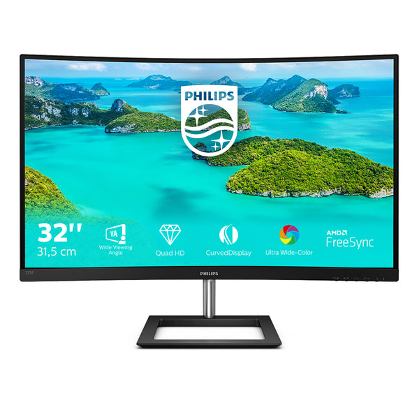 Philips E Line 325E1C/00 computerskærm 80 cm (31.5") 2560 x 1440 pixel Quad HD LCD Sort