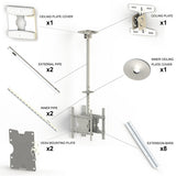 Multibrackets 2500 skærmbeslag til skiltning 139,7 cm (55") Hvid