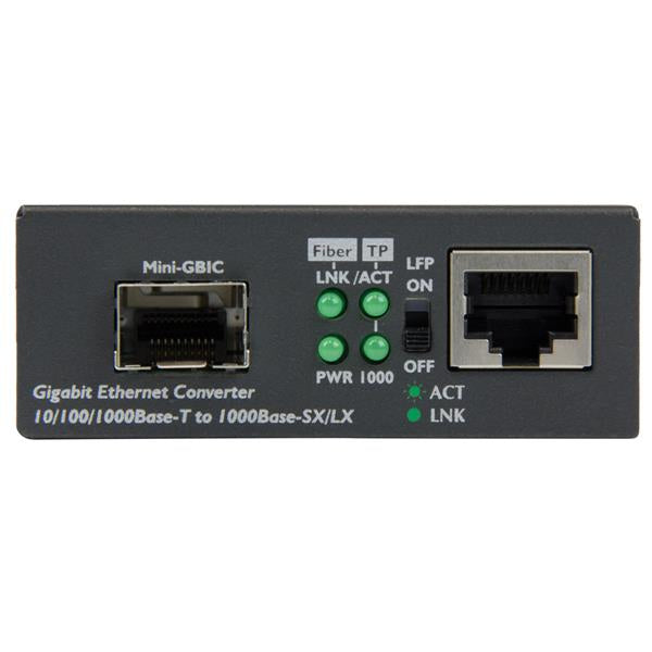 StarTech.com MCM1110SFP netværksomformer til medie 1000 Mbit/s Multitilstand, Enkeltilstand Sort