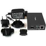 StarTech.com MCM1110SFP netværksomformer til medie 1000 Mbit/s Multitilstand, Enkeltilstand Sort