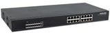Intellinet 560993 netværksswitch Ikke administreret L2 Gigabit Ethernet (10/100/1000) Strøm over Ethernet (PoE) 1U Sort