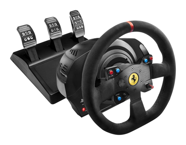 Thrustmaster T300 Ferrari Integral Racing Wheel Alcantara Edition Sort Rat + Pedaler Analog/digital PC, PlayStation 4, Playstation 3