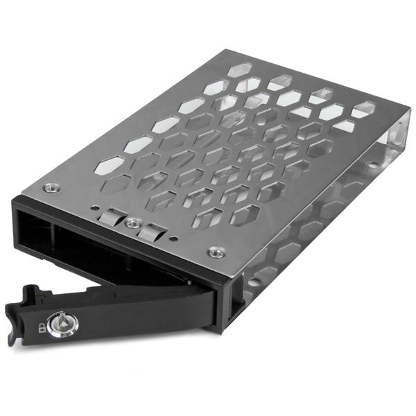 StarTech.com SATSASTRX25 drive bay panel 2.5" Kantpanel Sort, Sølv