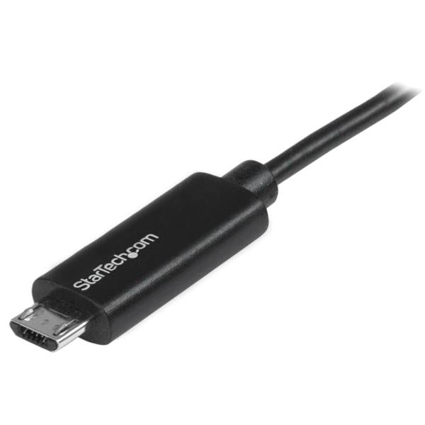 StarTech.com USBAUBL1M USB-kabel USB 2.0 1 m USB A Micro-USB B Sort