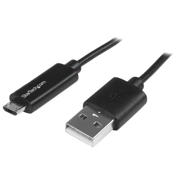 StarTech.com USBAUBL1M USB-kabel USB 2.0 1 m USB A Micro-USB B Sort