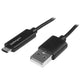 StarTech.com USBAUBL1M USB-kabel USB 2.0 1 m USB A Micro-USB B Sort