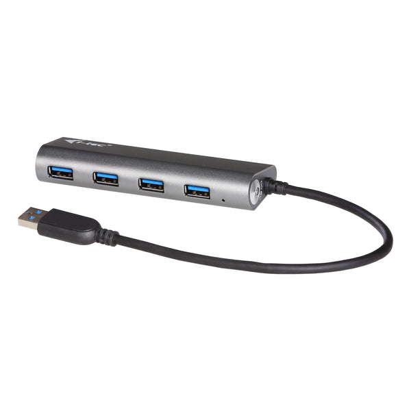 i-tec Metal U3HUB448 interface hub USB 3.2 Gen 1 (3.1 Gen 1) Type-A 5000 Mbit/s Grå