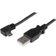 StarTech.com USBAUB2MRA USB-kabel USB 2.0 2 m USB A Micro-USB B Sort
