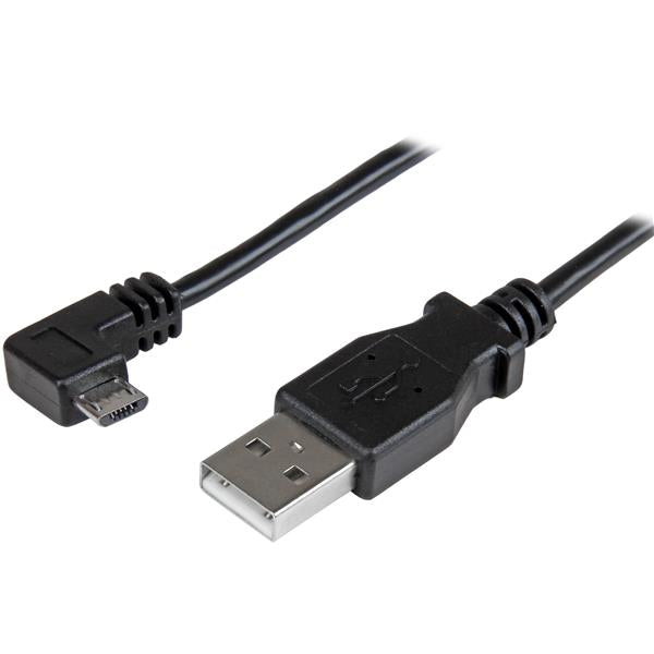StarTech.com USBAUB2MRA USB-kabel USB 2.0 2 m USB A Micro-USB B Sort