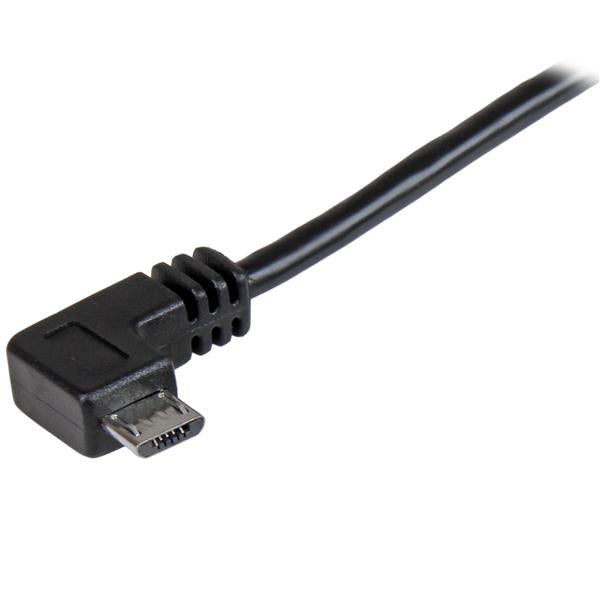 StarTech.com USBAUB2MRA USB-kabel USB 2.0 2 m USB A Micro-USB B Sort