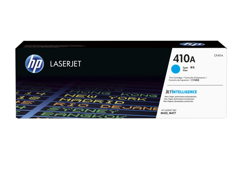 HP 410A Cyan Original LaserJet Toner Cartridge tonerpatron 1 stk Blå