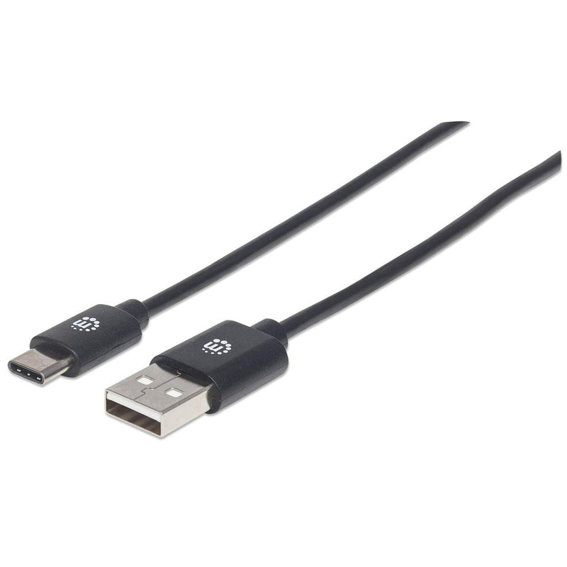 Manhattan 353298 USB-kabel USB 2.0 1 m USB C USB A Sort