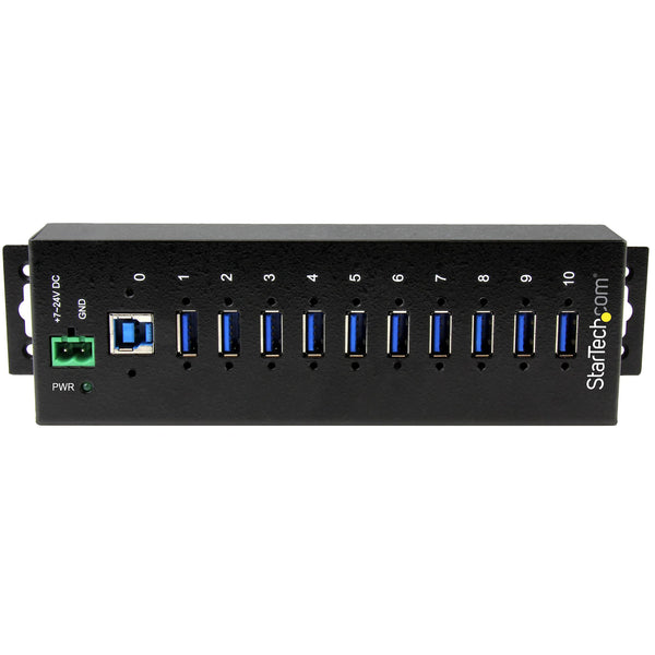 StarTech.com ST1030USBM interface hub USB 3.2 Gen 1 (3.1 Gen 1) Type-B 5000 Mbit/s Sort