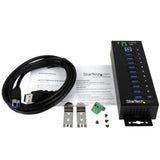 StarTech.com ST1030USBM interface hub USB 3.2 Gen 1 (3.1 Gen 1) Type-B 5000 Mbit/s Sort