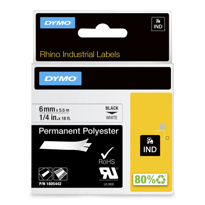 DYMO 1805442 etiketbånd Sort på hvid