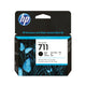 HP 711 80-ml Black DesignJet Ink Cartridge printhoved Termisk inkjet