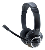 Conceptronic POLONA02B hovedtelefoner/headset Ledningsført Spil Sort