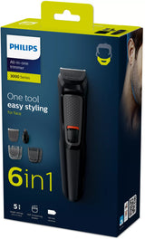 Philips MULTIGROOM Series 3000 MG3710/15 skæg- og hårtrimmer Sort Nikkel-Metalhydrid (NiMH)