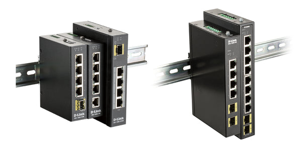 D-Link DIS-100G-10S netværksswitch Ikke administreret Gigabit Ethernet (10/100/1000) DIN rail Sort