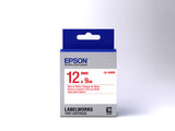 Epson LK-4WRN etiketbånd Rød på hvid
