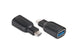 CLUB3D CAA-1521 kabel kønsskifter USB Type C 3.1 Sort
