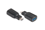 CLUB3D CAA-1521 kabel kønsskifter USB Type C 3.1 Sort